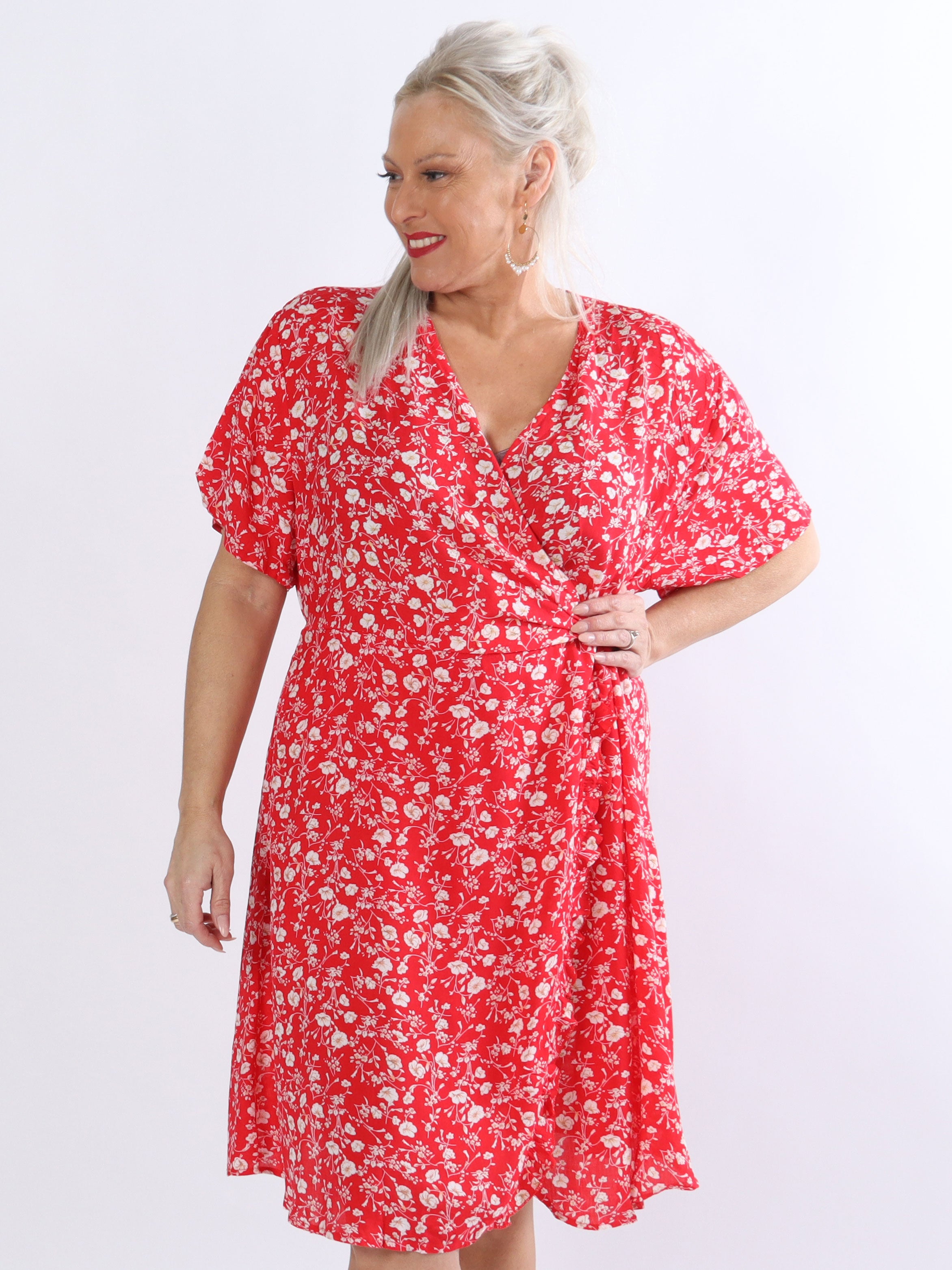 Tehani - Kjole med blomsterprint